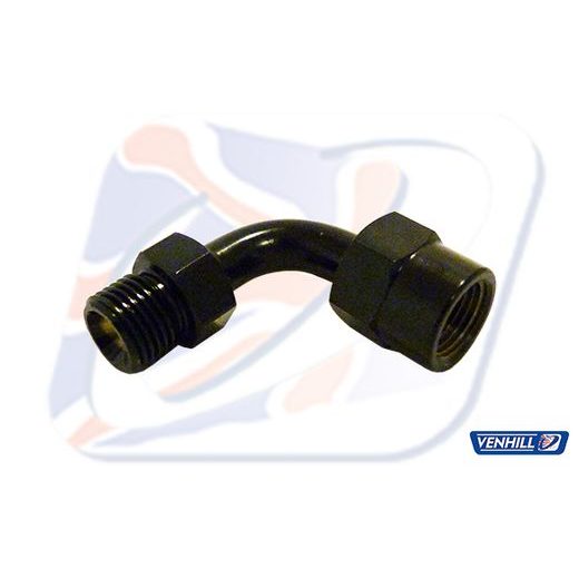 OTOČNÝ KLOUB VENHILL E690/BLACK 90DEG 1/8TH BSP ČERNÝ
