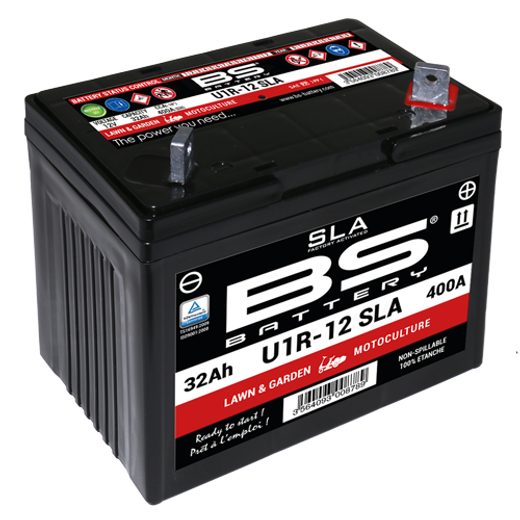 TOVÁRNĚ AKTIVOVANÁ MOTOCYKLOVÁ BATERIE BS-BATTERY U1R-12 SLA (12N24-3A)(FA)