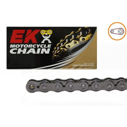 ŘETĚZOVÁ SADA EK - STŘÍBRNÝ ŘETĚZ 420 SH, NETĚSNĚNÝ, KOLEČKO SUPERSPROX, ROZETA SUPERSPROX PRO KAWASAKI KX 80 1979-1983