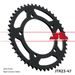 ŘETĚZOVÁ SADA D.I.D CHAIN - STŘÍBRNÝ ŘETĚZ 420 D, NETĚSNĚNÝ, KOLEČKO SUPERSPROX, ROZETA JT PRO APRILIA RS 50 1999-2005