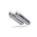 DVOJITÁ KONCOVKA VÝFUKU SLIP-ON GPR FURORE-X INOX D.30.1.FXSC MATNÁ ČERNÁ