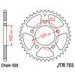 ŘETĚZOVÁ SADA EK - STŘÍBRNÝ ŘETĚZ 520 H, NETĚSNĚNÝ, KOLEČKO JT, ROZETA JT PRO APRILIA RS 125 2T 2006-2014