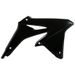 SPOILERY CHLADIČE POLISPORT 8412500002 (PÁR) ČERNÝ PRO SUZUKI RM-Z 450 2008-2017