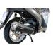 KONCOVKA VÝFUKU SLIP-ON GPR EVO4 ROAD HON.11.EVO4 MATNÁ ČERNÁ ZAHRNUJE SPOJOVACÍ SVOD, ODNÍMATELNÝ DB KILLER A KATALYZÁTOR PRO HONDA SH 350 I 2021-2023
