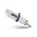KONCOVKA VÝFUKU SLIP-ON GPR ALBUS EVO4 E4.K.178.ALBE4 LESKLÁ BÍLÁ PRO KAWASAKI ZX-10R / RR NINJA 1000 2016-2020