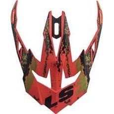 LS2 MX470 PEAK CLAW MATT BLACK RED