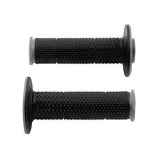 GRIPY FULL DIAMOND (DVOUVRSTVÉ, EXTRA MĚKKÉ), RTECH (ČERNO-ŠEDÉ, PÁR, DÉLKA 116 MM)