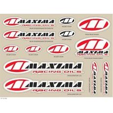 MAXIMA DECAL SHEET - ASSORTED LOGOS 15 MIL / SIZE 11" X 14" (28CM X 23.5CM)