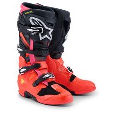 BOTY TECH 7, ALPINESTARS (ČERNÁ/ČERVENÁ FLUO/RŮŽOVÁ FLUO) 2026