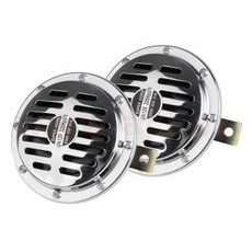 KLAKSON CHROMOVÝ 12V, 110 DB, 125 MM, SADA 2 KS