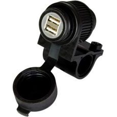 USB ZÁSUVKA 5V/2A, 2 VSTUPY, UCHYCENÍ NA ŘÍDÍTKA OXFORD