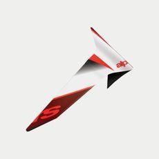 AERODYNAMICKÝ SPOILER PRO PŘILBY SUPERTECH R-10 TEAM STANDARDNÍ PROFIL, ALPINESTARS (ČERNÁ/ČERVENÁ/BÍLÁ)