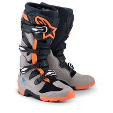 BOTY TECH 7 ENDURO, ALPINESTARS (ČERNÁ/TMAVĚ ŠEDÁ/ORANŽOVÁ FLUO) 2026