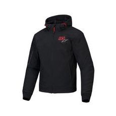 BUNDA RADIUM TECH HOODIE MM93 KOLEKCE, ALPINESTARS (ČERNÁ/ČERVENÁ/ŠEDÁ) 2025