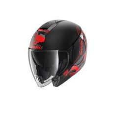 SHARK PŘILBA OTEVŘENÁ CITYCRUISER GENOM BARVA ANTRACIT/ČERNÁ/ČERVENÁ/MATNÁ