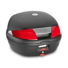 TOPCASE, KAPPA (35L, ČERNÝ NELAKOVANÝ + KOUŘOVÁ ODRAZKA)