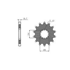 ŘETĚZOVÉ KOLEČKO PRO SEKUNDÁRNÍ ŘETĚZY TYPU 530, SUNSTAR (18 ZUBŮ)