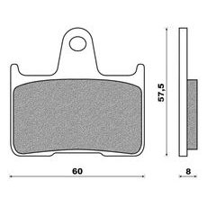 BRZDOVÉ DESTIČKY (SMĚS ROAD TOURING ORGANIC) NEWFREN (2 KS V BALENÍ)