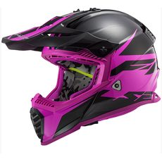 MX PŘILBA LS2 MX437 FAST EVO ROAR MATT BLACK PURPLE