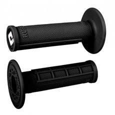 ODI GRIPS MX HALF WAFFLE, SINGLE-PLY BLACK/WHITE