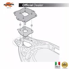 ZADNÍ NOSIČ KUFRU KAPPA KR5136 BMW C400GT 2019- MONTÁŽNÍ DESKA PRO TOP CASE