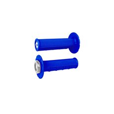 ODI GRIPS HALF-WAFFLE V2.1 ATV MX GRIP 125MM BRIGHT BLUE/SILVER