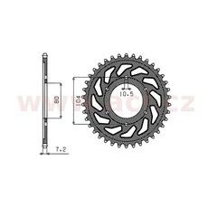OCELOVÁ ROZETA PRO SEKUNDÁRNÍ ŘETĚZY TYPU 525, SUNSTAR (41 ZUBŮ)