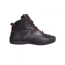BERING DÁMSKÉ KOŽENÉ MOTO BOTY JASPER LADY BLACK PINK VEL 37