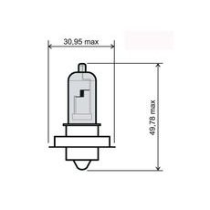 PŘEDNÍ SVĚTLO RMS 246510430 P26S 12V 20W