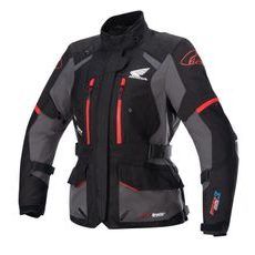 BUNDA STELLA ANDES DRYSTAR HONDA KOLEKCE, TECH-AIR 5 KOMPATIBILNÍ, ALPINESTARS (ČERNÁ/ŠEDÁ/ČERVENÁ) 2024