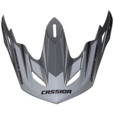 KŠILT PRO PŘILBY CROSS PRO, CASSIDA - ČR (ČERNÁ MATNÁ/ŠEDÁ, SERIOVÁ DÉLKA KŠILTU)