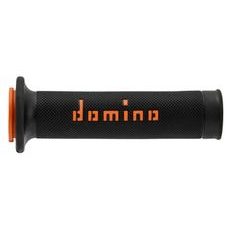 GRIPY A010 (ROAD) DÉLKA 120 + 125 MM, DOMINO (ČERNO-ORANŽOVÉ)