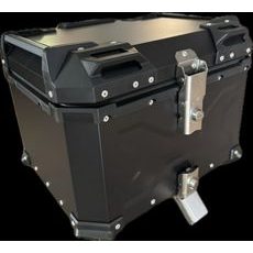 HLINÍKOVÝ KUFR DB 45L X-DESIGN ČERNÝ, PLOTNA + OPĚRKA + SÍŤKA NA ZAVAZADLA ZDARMA