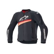 BUNDA T-GP PLUS R 4 AIRFLOW, ALPINESTARS (ČERNÁ/ČERVENÁ FLUO) 2024