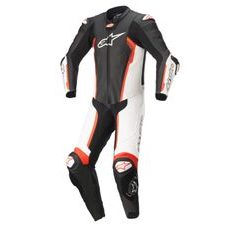 JEDNODÍLNÁ KOMBINÉZA MISSILE 2, TECH-AIR KOMPATIBILNÍ, ALPINESTARS (ČERNÁ/BÍLÁ/ČERVENÁ FLUO)