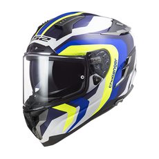INTEGRÁLNÍ HELMA LS2 FF327 CHALLENGER GALACTIC GLOSS WHITE YELLOW BLUE