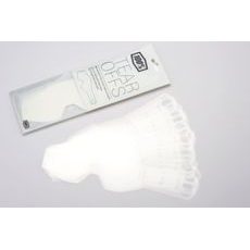 STRHÁVACÍ SLÍDY PLEXI STANDART PRO BRÝLE RACECRAFT/ACCURI/STRATA, 100% (20 VRSTEV V BALENÍ, ČIRÉ)