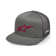 KŠILTOVKA 3D AGELESS TRUCKER, ALPINESTARS (ŠEDÁ/ČERVENÁ)