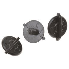 ŠROUBY KŠILTU PRO PŘILBY CROSS CUP DOSPĚLÉ A DĚTSKÉ, CASSIDA - ČR (ČERNÉ, SADA 3 KS)