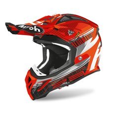 PŘILBA AVIATOR NOVAK 2.3 AMSS, AIROH - ITÁLIE (ORANŽOVÁ/ŠEDÁ)