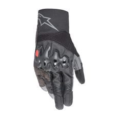 RUKAVICE AMT-10 AIR HDRY, ALPINESTARS (ČERNÁ/ TMAVĚ ŠEDÁ) 2024