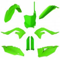 SADA PLASTŮ POLISPORT 91025 LIMETKOVĚ ZELENÁ PRO KAWASAKI KX 250 (F) 4T 2021-2023, KAWASAKI KX 450 (F) 2019-2023