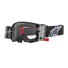 BRÝLE SUPERTECH CORP ROLL-OFF WIDE VISION, ALPINESTARS (ČERNÁ/ŠEDÁ, ČIRÉ PLEXI A ROLL-OFF SYSTÉM) 2025