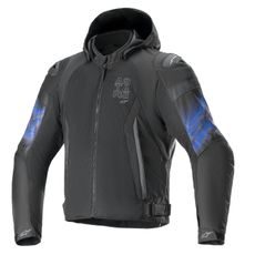BUNDA ZACA AIR VENOM WATERPROOF, ALPINESTARS (ČERNÁ/MODRÁ FLUO) 2024