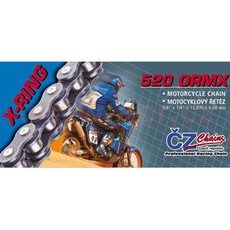 ŘETĚZ 520ORMX, ČZ - ČR (BARVA ČERNÁ, 116 ČLÁNKŮ VČ. ROZPOJOVACÍ SPOJKY CLIP)