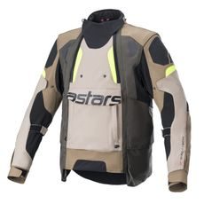 BUNDA HALO DRYSTAR, ALPINESTARS (KHAKI/BÉŽOVÁ/ŽLUTÁ FLUO)