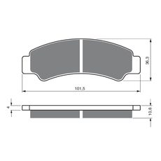 BRZDOVÉ DESTIČKY PŘEDNÍ AD CF MOTO, JOURNEYMAN GLADIATOR