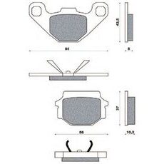BRZDOVÉ DESTIČKY (SMĚS ROAD TOURING ORGANIC) NEWFREN (2 KS V BALENÍ)