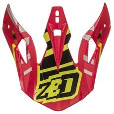 KŠILT PRO PŘILBY X1.9 A X1.9D, ZED (ČERVENÁ/ČERNÁ/ŽLUTÁ FLUO)