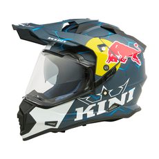 MOTO HELMA KINI RED BULL ADV 1.0 MODRÁ/BÍLÁ